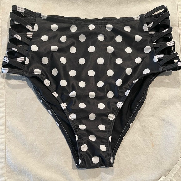 High Waisted Bikini Bottoms, Size Small - Picture 6 of 11